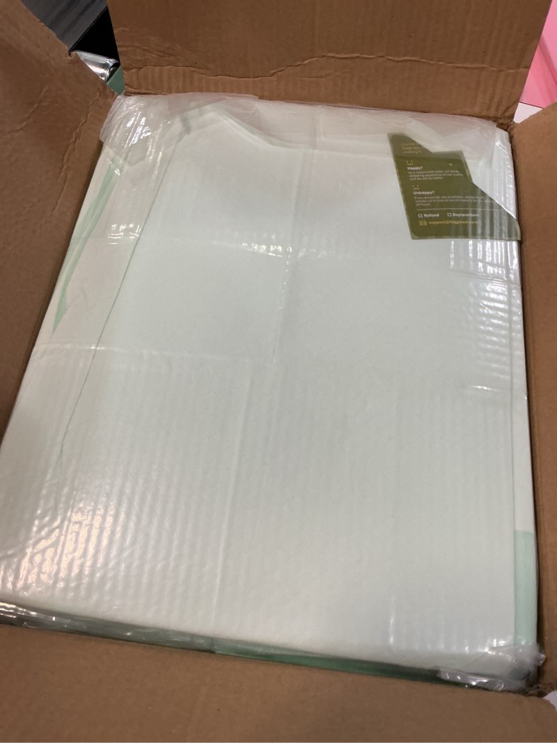 Condition photo showing New/Like New for biggmed tear-resistant disposable bed pads 48" x 36" 50 count underpads extra large incontinence bed pads heavy duty absorbency chux pads pee pads for adult elderly puppy pads for training 48"x36"-50 count