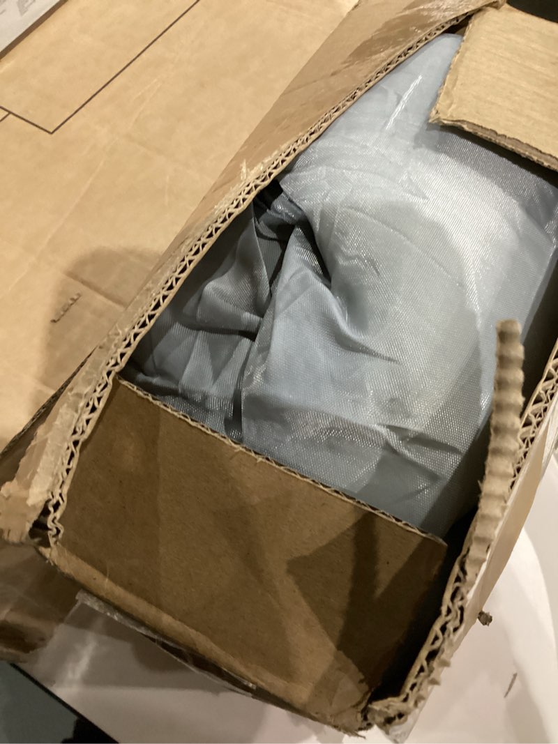 Condition photo showing As Is for Sleeping Cot Pads (75" x 28") with Elastic Straps Portable for Outdoor & Hiking, Cotton Soft Thick Camping Cot Pad,Waterproof Grey