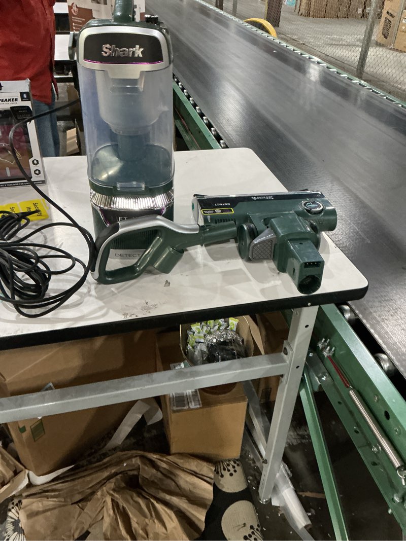 Condition photo showing As Is for Shark Detect Pro Lift-Away ADV Bagless Upright Vacuum with DuoClean Detect, HEPA Filter, Anti-Allergen, Powerful Suction, and Odor Neutralizer Technology, Evergreen, LA802 Detect Pro Lift-Away (Evergreen)