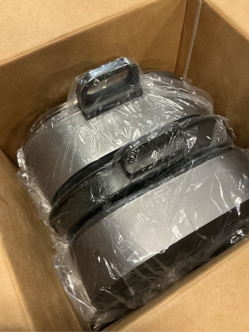 Condition photo showing New/Like New for 6-quart electric skillet, hot pot | non-stick pfoa-free ceramic-coated pot, 1600w, timer & 3 power settings for steak, egg, ramen, nonstick pot 6.3 quarts