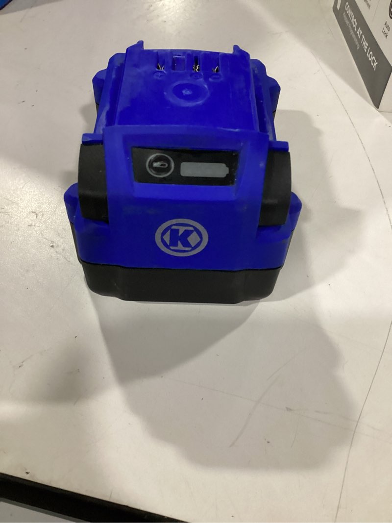 Condition photo showing As Is for kobalt 24 -volt 1 -pack battery ( 2 ah lithium )