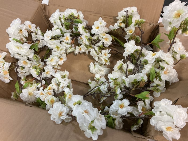 Condition photo showing Good Condition for nearly natural 24in. artificial cherry blossom wreath
