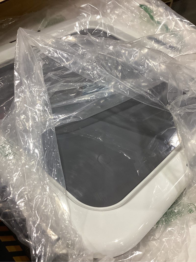 Condition photo showing Good Condition for IRIS USA Pee Pad Holder - For Regular Sized Dog and Puppy Pee Pads, Secured Latches, Non-Skid Feet, High Polish Finish for Easy Cleaning, Leak Protection, Fits 22"x22" Pad or Larger, Square, Dark Gray Regular White/Gray
