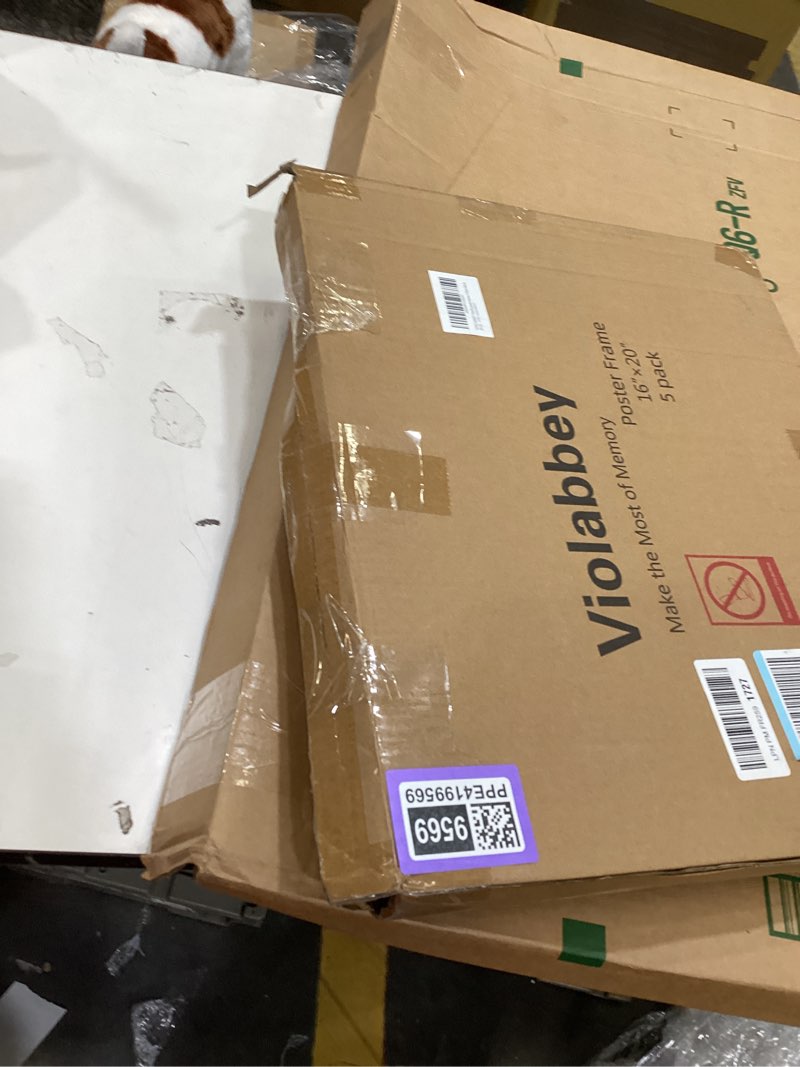 Condition photo showing New/Like New for violabbey 16x20 frames set of 5, black poster picture frames for wall mounting vertically or horizon