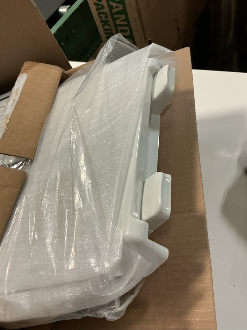 Condition photo showing Good Condition for "KOHLER 4636-RL-95 Cachet ReadyLatch Elongated Toilet Seat Slow Close, Soft Close Toilet Seat Quiet Lid, Contoured Grip-Tight Bumpers Installation Hardware, Apartment Essentials, Ice Grey " Ice Gray Elongated Ready Latch