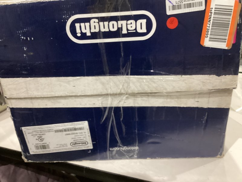 Condition photo showing As Is for De'Longhi True Brew Drip Coffee Maker, Built in Grinder, Single Serve, 8 oz to 24 oz, Hot or Iced Coffee, Stainless, CAM51025MB