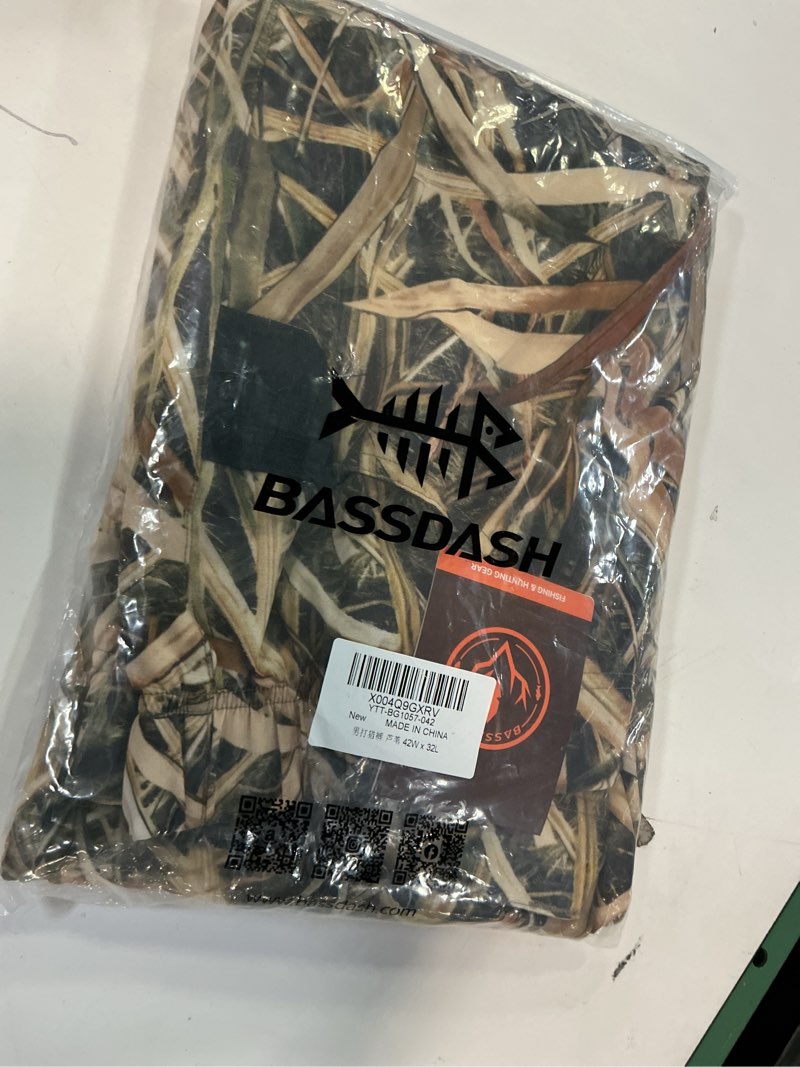 Condition photo showing New/Like New for BASSDASH Men’s Lightweight Hunting Pants 4-Way Stretch Breathable Water Resistant for Turkey Early Season Spring Summer Autumn Forest 32W x 32L