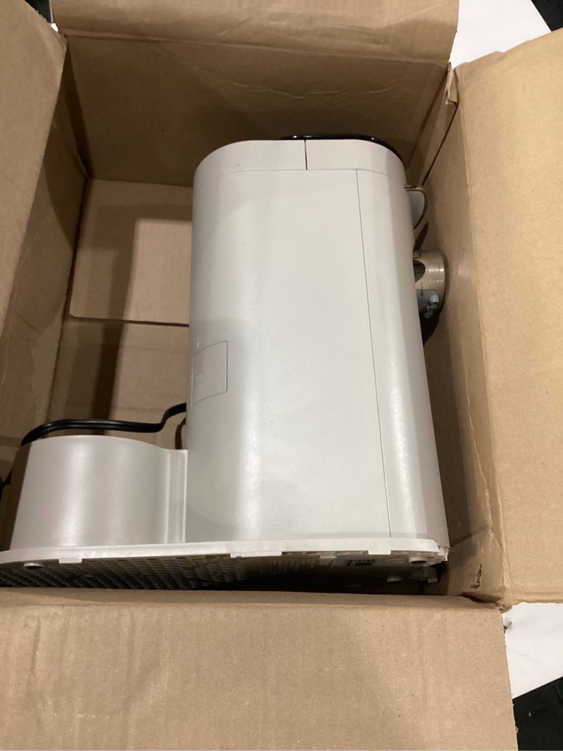 Condition photo showing As Is for USED NOT TESTED  NO WATER TANK Ninja Pods & Grounds Single-Serve Coffee Maker, K-Cup Pod Compatible, Brews Grounds, Compact Design, 56-oz. Reservoir, 6-oz. Cup to 24-oz. Travel Mug Brew Sizes, Iced Coffee Maker, Stone, PB041ST