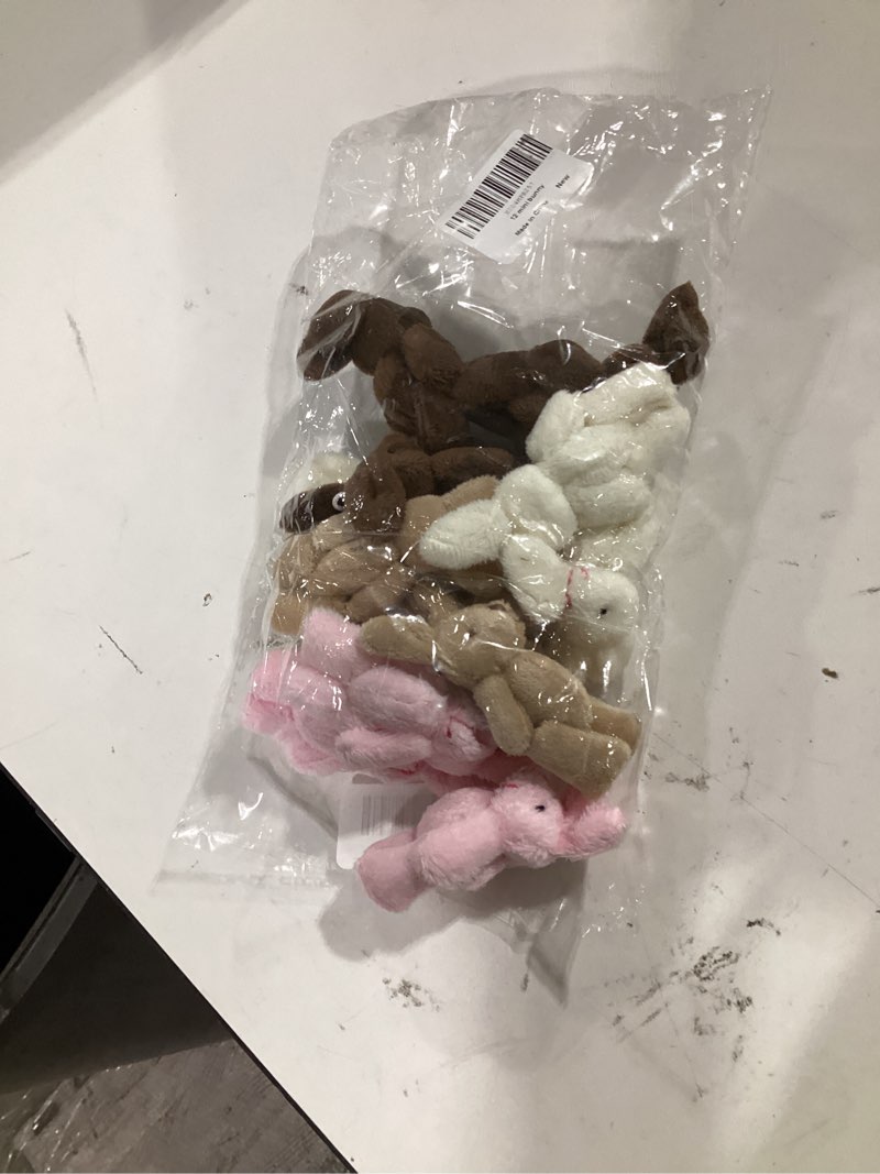Condition photo showing Good Condition for mini plush bunny, 12 pcs tiny stuffed animals, 3.2 inch easter bunny doll, soft rabbit for easter, birthday, wedding decorations, easter basket stuffers (3.2 inch)
