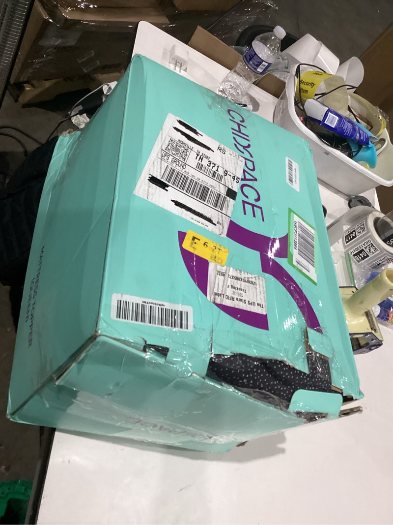 Condition photo showing As Is for Dual Layer 4 Inch Memory Foam Mattress Topper Queen - 2 Inch Gel Memory Foam and 2 Inch Pillow Top Mattress Pad, 7-Zone Egg Crate Mattress Topper