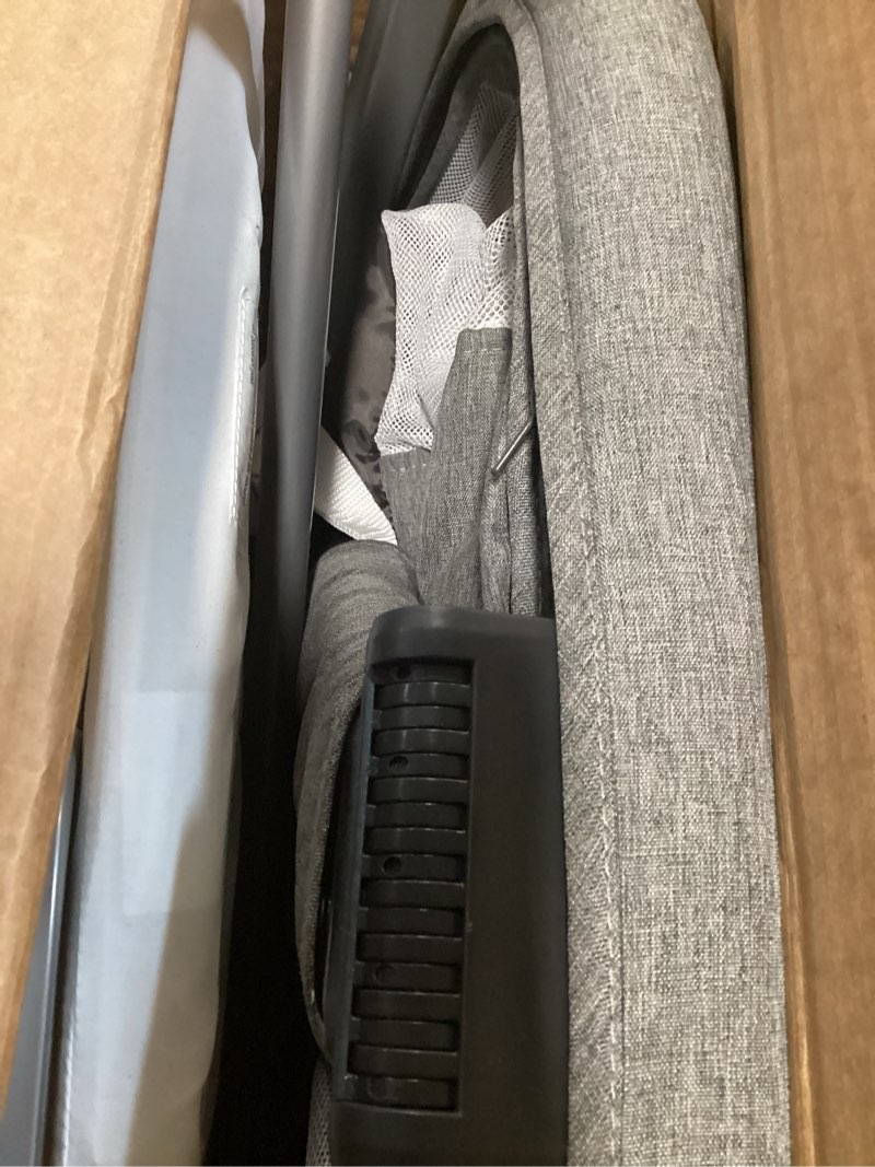 Condition photo showing New/Like New for Baby Delight Beside Me Dreamer Bassinet | Bedside Sleeper | 6-Position Height Adjustment | Charcoal Tweed Grey