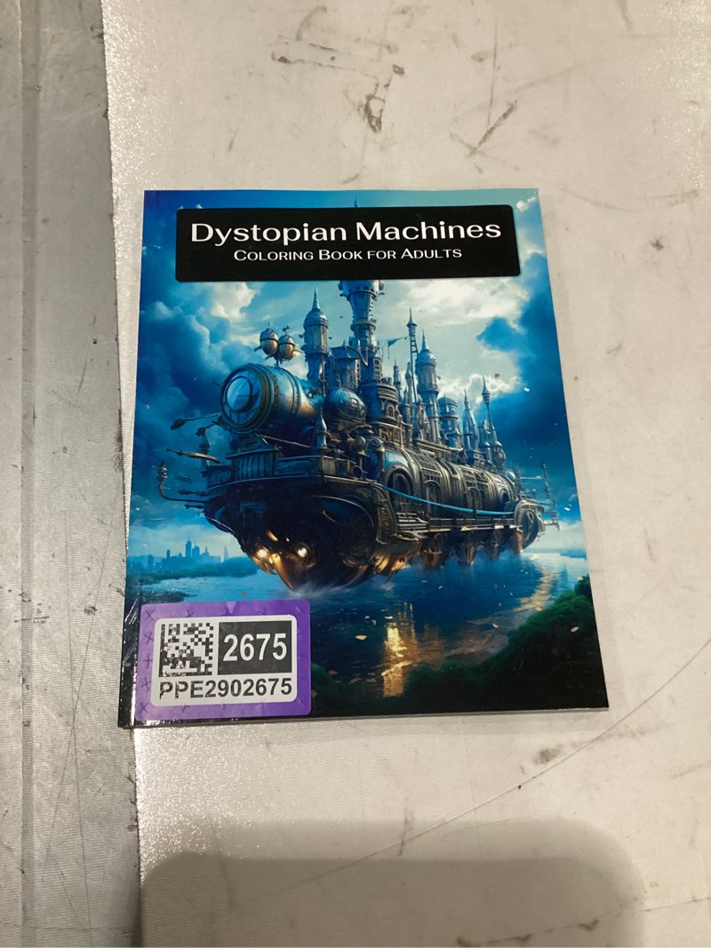 Dystopian Machines - Coloring Book for Adults (SCIENCE FICTION)