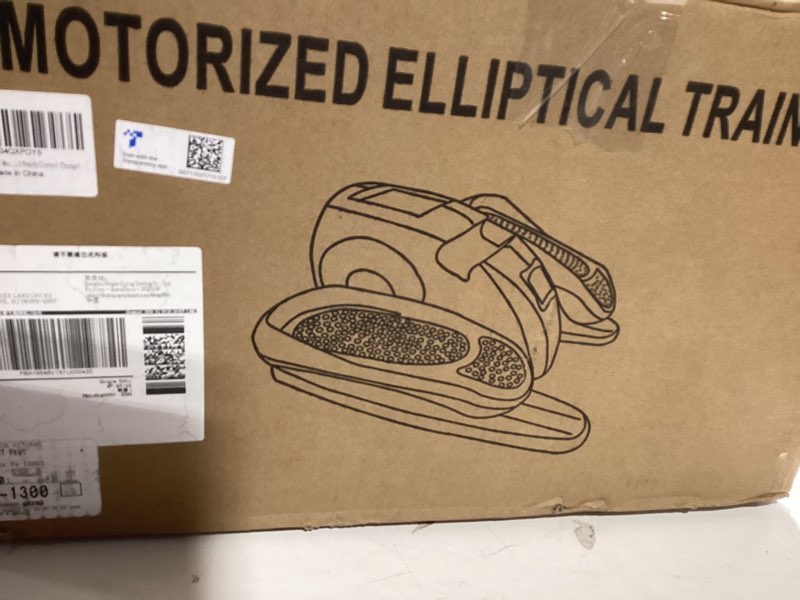 Condition photo showing Good Condition for Under Desk Elliptical Machine, Electric Elliptical Leg Exerciser for Seniors with 12 Adjustable, Portable Quiet Elliptical Exercise Machine, Seated Pedal Exerciser with Remote Control