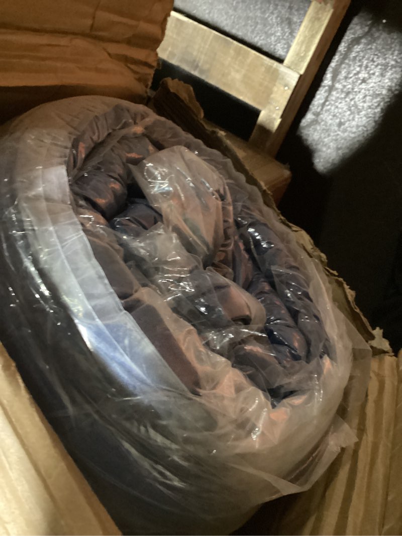 Condition photo showing Good Condition for queen mattress, 12 inch queen size hybrid mattresses in a box, medium feel foam and individual pocket springs, fiberglass free bed mattress, extra edge support, pressure relief, certipur-us, blue