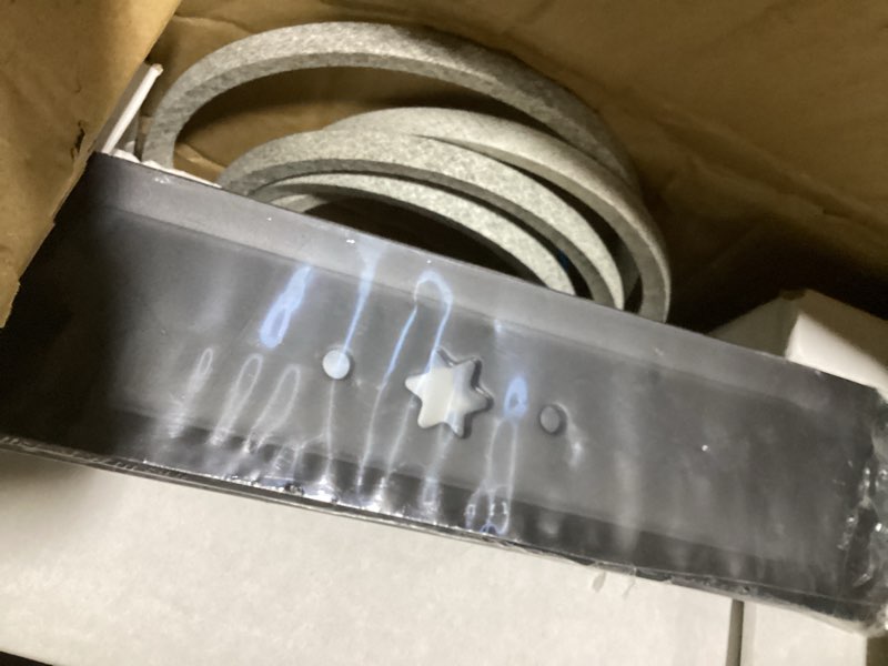Condition photo showing Good Condition for acebri 42 inch deck rebuild kit for cub cadet ltx1040 ltx1042 rzt-42 include 2 spindle 918-04822b 618-04822 918-04950 2 blade 742-04126 942-04126 2 pulley 956-04129 1 belt 754-04060 954-04060