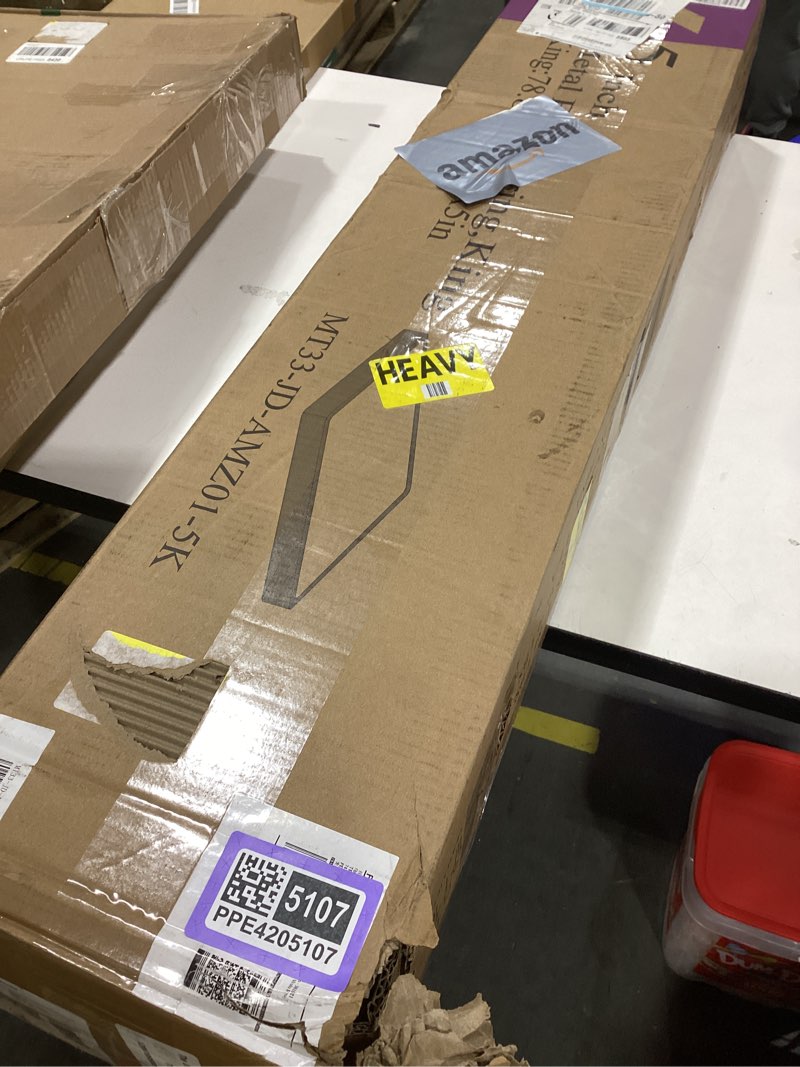 Condition photo showing As Is for maf 5 inch king box spring, low profile box spring king siz 3500 lbs black heavy duty metal mattress foundation with boxspring cover, no squeaky, easy assembly