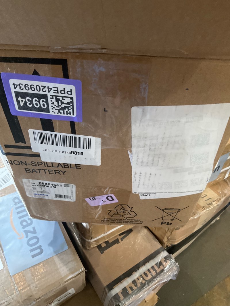 Condition photo showing As Is for acdelco automotive battery