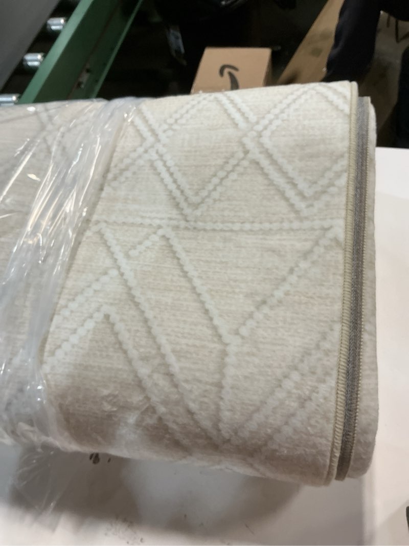 Condition photo showing Good Condition for ( similar) Area Rug for Living Room 6x9: Large Washable Boho Moroccan Rugs Geometric Neutral Rug, Non-Slip Foldable Morden Farmhouse Indoor Floor Carpet for Bedroom Dining Table Home(Modern Beige,6'x9') Modern Beige 6' x 9' (Rectangular)