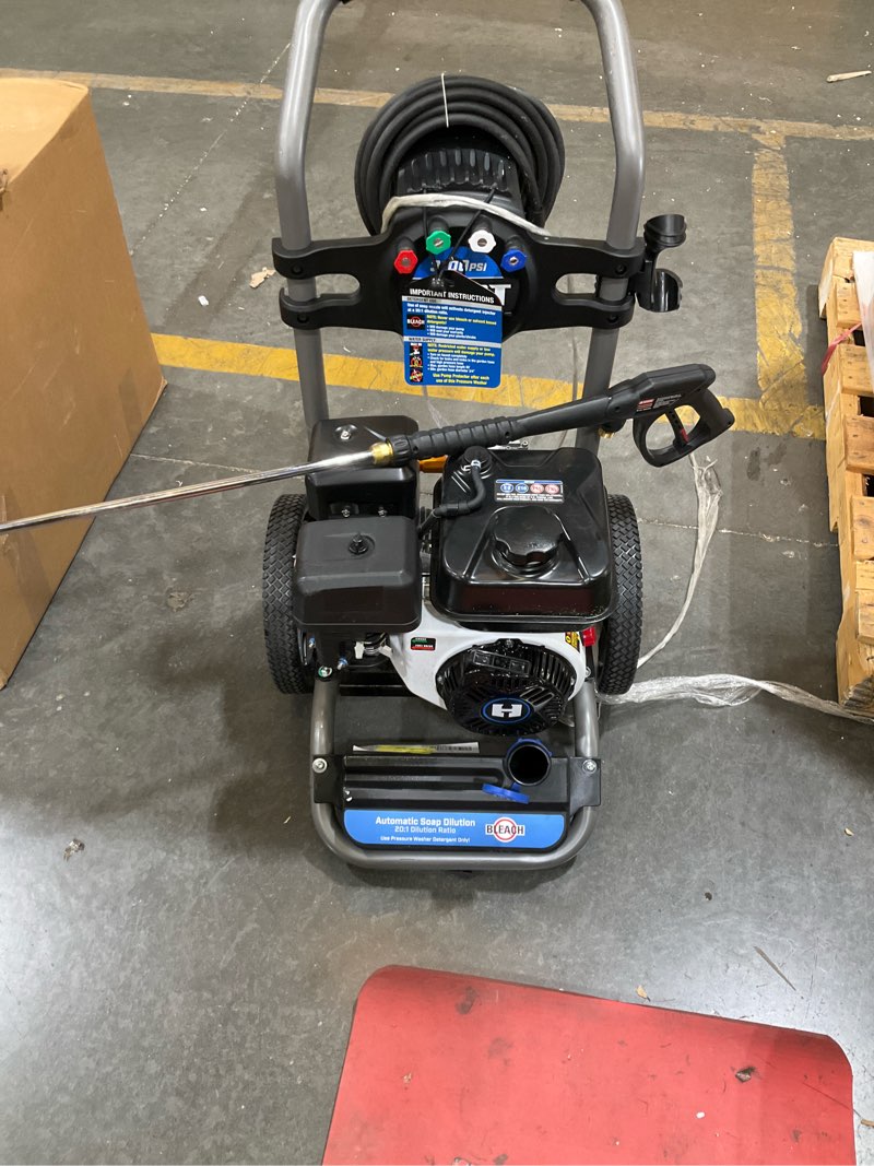 Condition photo showing Good Condition for hart 3100 psi gas pressure washer hw80544