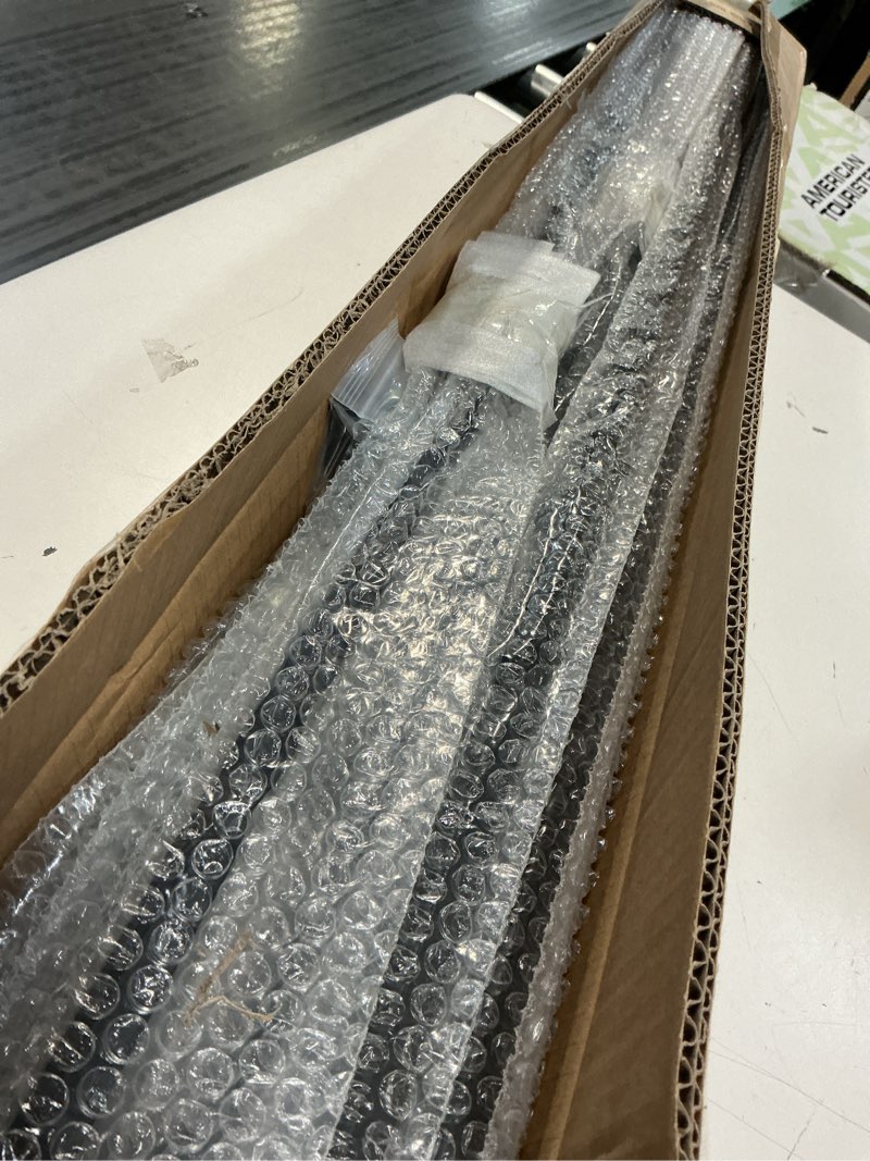 Condition photo showing Good Condition for sidasu 10 pack iron balusters for staircase stair spindles hollow single basket with double twist 1/2" square metal stair balusters with 20 baluster swivel shoes 10 pack baluster