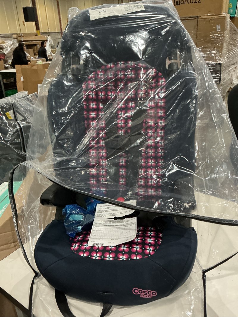 Condition photo showing Good Condition for cosco kids finale 2-in-1 booster car seat, peony tiles, toddler, unisex
