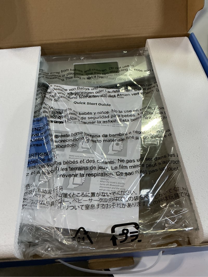 Condition photo showing Good Condition for etekcity smart body weight scale in silver
