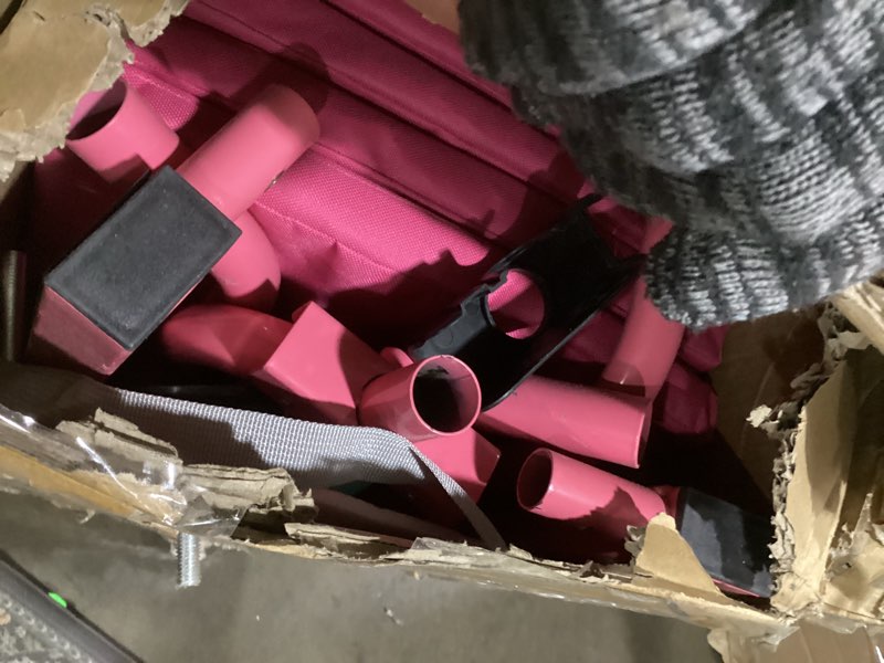 Condition photo showing Good Condition for PreGymnastic Folding Gymnastics Bar with Rings, Foldable Kip Bar with Sturdier Base, Training Bar for Kids Ages 3-10, Horizontal Bar, Home Gym Equipment for Boy Girl 38'' Long Square Base Foldable Bar with Mat Pink-Mat