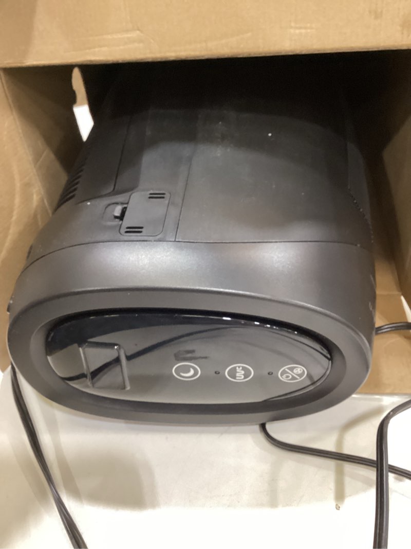 Condition photo showing As Is for germguardian hepa air purifier for home, large rooms up to 743 sq. ft. with hepa pure air filter, air quality monitor & uv-c light, ac4880b, 22" tower, black ac4880 black