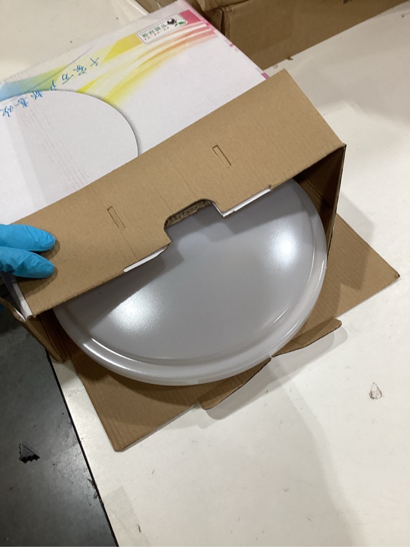 Condition photo showing New/Like New for NUOBESTY Plastic Ceiling Light Cover Ceiling Fan Light Globe Replacement Dome Shade Lamp Clip-on Design Modern for Living Room 10 in