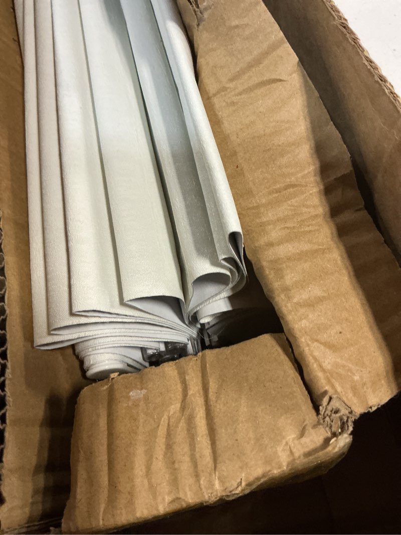 Condition photo showing Good Condition for lazblinds cordless roman shades for windows, blackout room darkening thermal insulated window blinds, lightweight fabric blinds for indoor windows, 45" w x 60" h, off white blackout - off white 45" w x 60" h