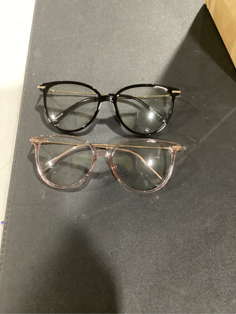 Condition photo showing Good Condition for Similar to Gaoye 2-Pack of Reading Glasses - Blue-Light Filter, UV Protection - Readers with Rectangle Frames 1 Black + 1 Leoparde 2.5 x