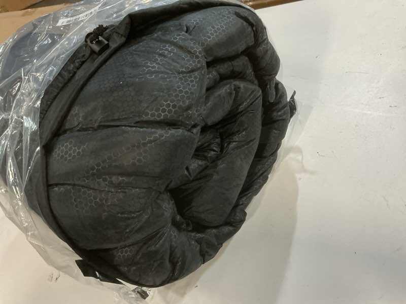 Condition photo showing New/Like New for XL 10 Degree Sleeping Bags Waterproof for Adults 350GSM Machine Washable with Compression Sack for 3-4 Season Camping Outdoor 0 Degree-Black 5.8lbs-Right