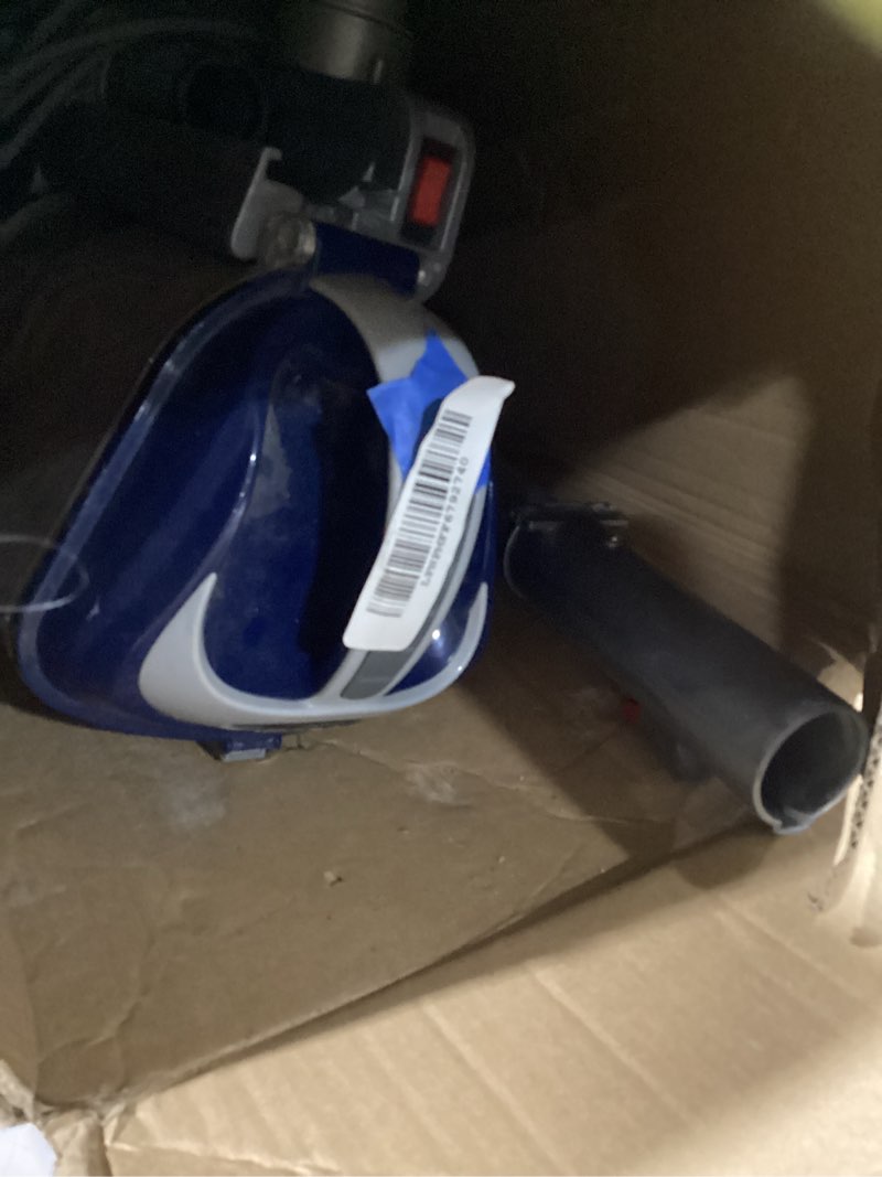 Condition photo showing As Is for Shark Upright Vacuum, Navigator Lift-Away Deluxe with Large Dust Cup Capacity, HEPA Filter, Swivel Steering, Upholstery Tool & Crevice Tool, Blue, NV360