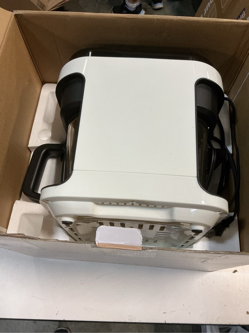 Condition photo showing Good Condition for Nutrichef 5.8 Quart Air Fryer | 8-1 Preset Cook Modes | Transparent Fry Bowl for Best Cooking Results | Cook Shrimp, Steak, Fries, Wings, Chicken & More | Precise Temperature Control & Time | White