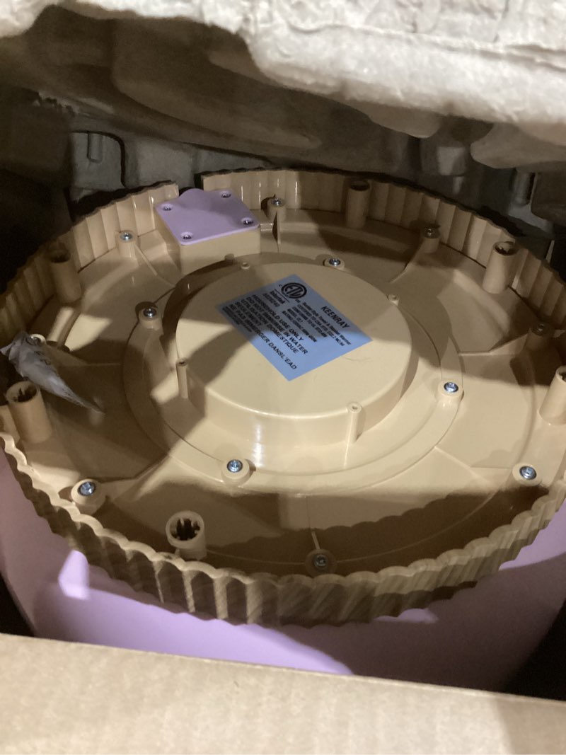 Condition photo showing As Is for Keenray Towel Warmer, Luxury Towel Warmer Bucket, Large Towel Warmers for Bathroom, Auto Shut Off, Fits Up to Two 40"X70" Oversized Towels, Bathrobes, Blankets, PJ's and More, CL1(Pink) Creamy Pink 20 Liters