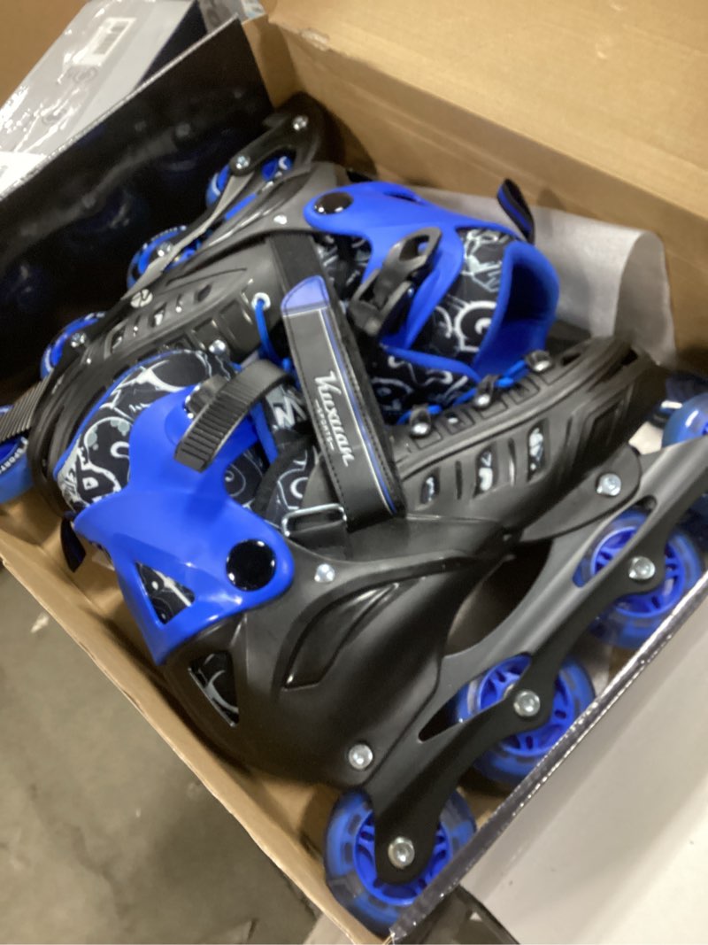 Condition photo showing New/Like New for Inline Skates for Kids and Adult, Adjustable Fun Illuminating Skates for Girls, Boys, Women and Men Outdoor and Indoor, Beginner
