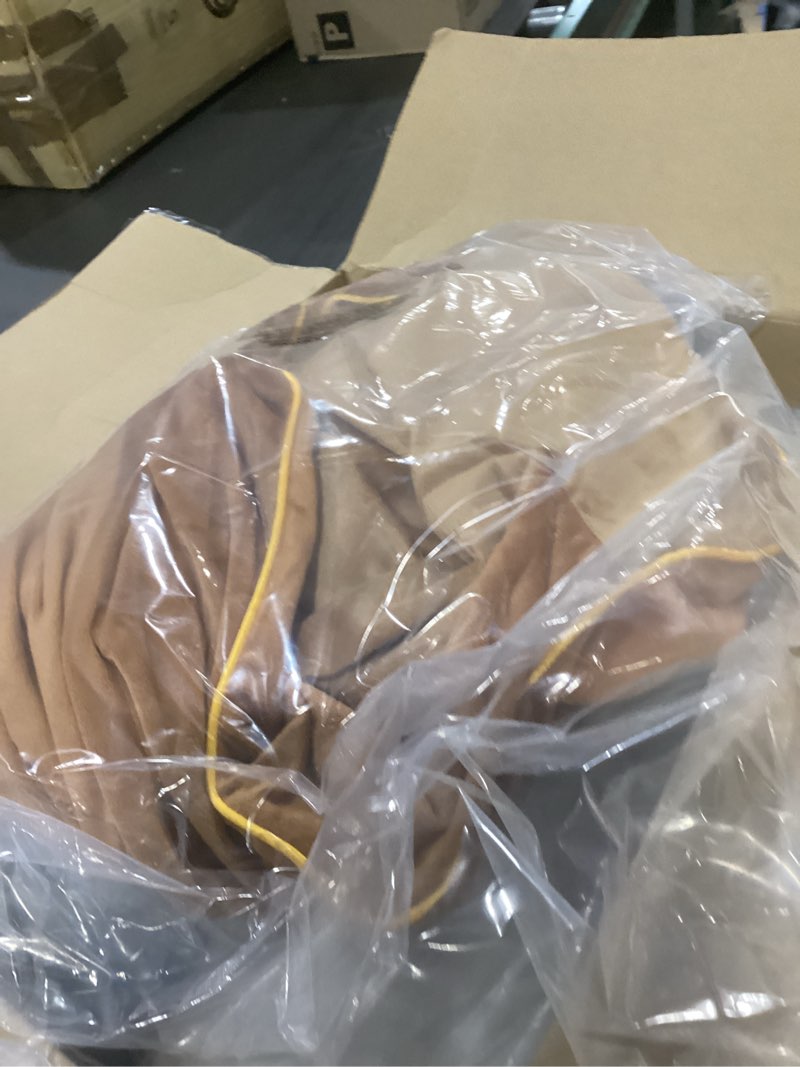 Condition photo showing Good Condition for Extra Large Dog Bed, Orthopedic Dog Beds with Cooling Gel Memory Foam, Waterproof XL Pet Bed with Removable Washable Cover, 42" Pet Sofa Couch Dutch Velvet with Bone Toy, Brown Brown X-Large(42"L x 30"W x 9.5"Th)