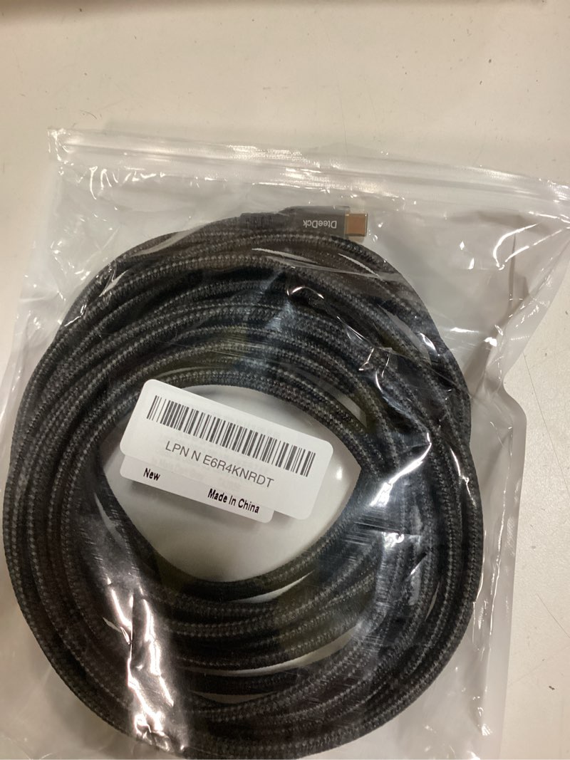 Condition photo showing As Is for usb c monitor cable 25ft extra long, 4k@60hz video display usbc 3.2 gen 2 cord, 20gbps high speed data transfer/100w fast charging usb-c for monitor macbook iphone 17/16 camera dock hub external ssd 25 feet 1 pack