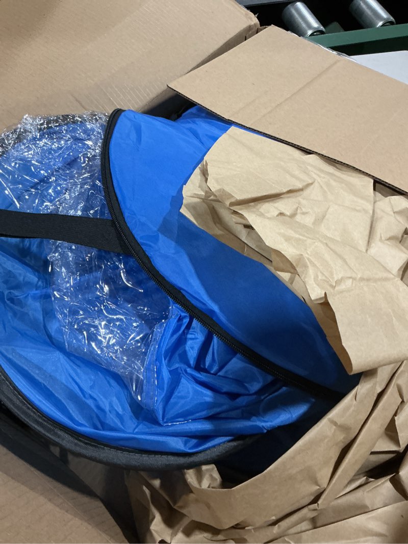 Condition photo showing As Is for kayak wind sail, portable foldable durable wind sail with transparent window for kayak canoes (blue)