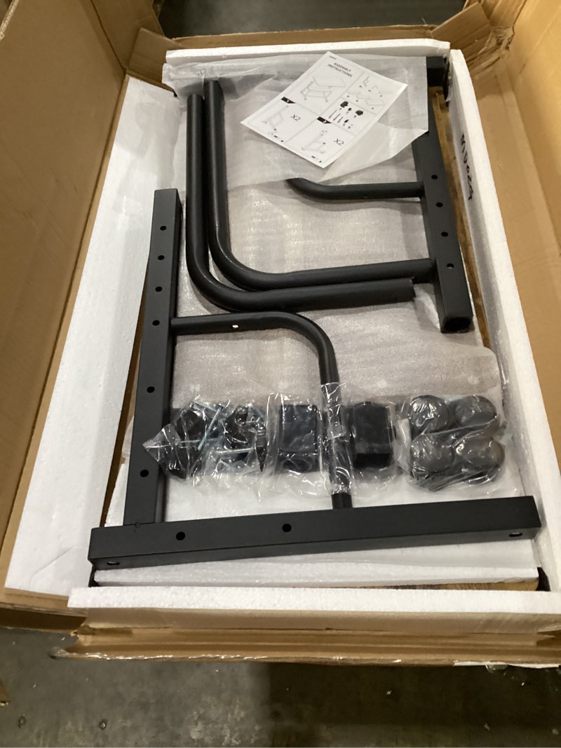 Condition photo showing New/Like New for Portable Rolling Desk on Wheels Adjustable Height Desks for Small Spaces, 32" Computer Desk with Storage Shelves for Home Office Rustic