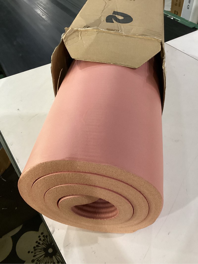 Condition photo showing Good Condition for retrospec solana yoga mat 1" thick w/nylon strap for men & women - non slip exercise mat for home yoga, pilates, stretching, floor & fitness workouts rose 1 inch
