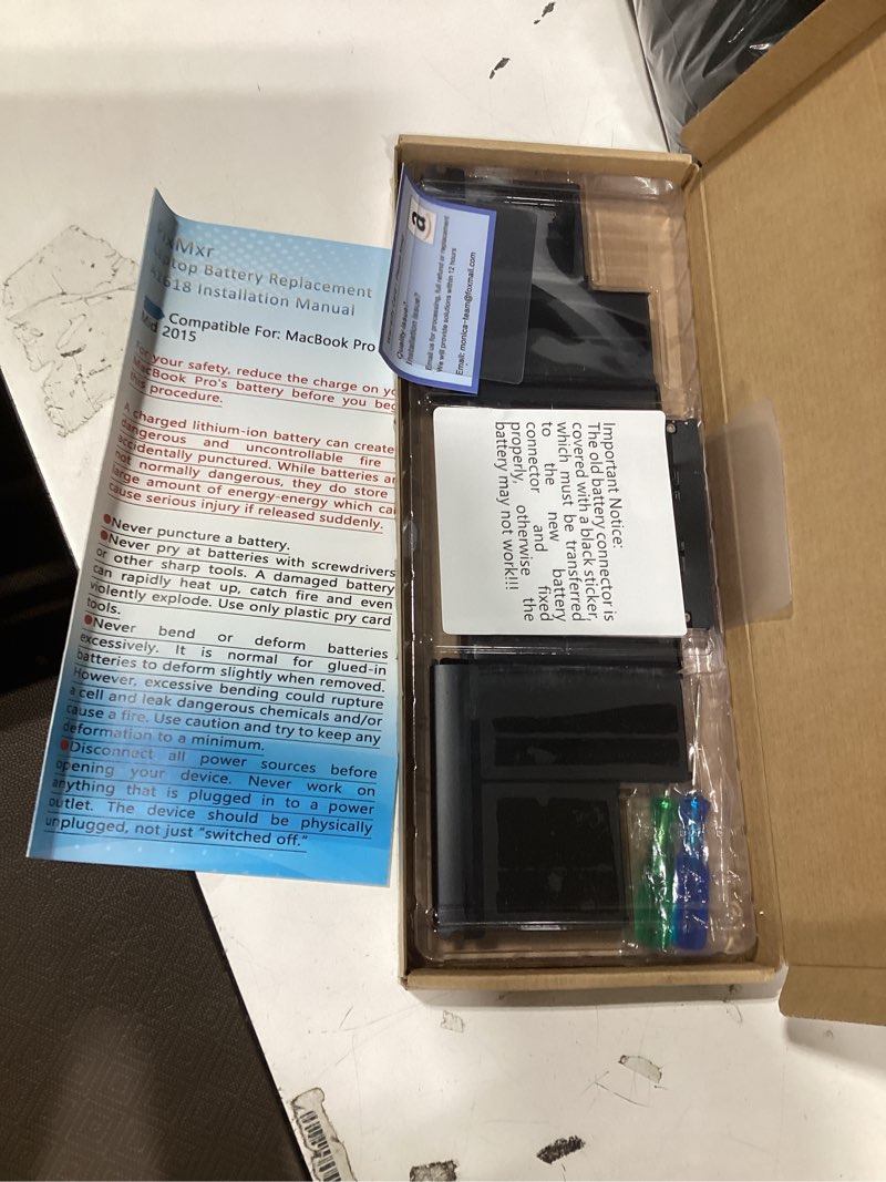 Condition photo showing New/Like New for Similar product  mid 2015Battery for MacBook Pro 15 Inch A1990 (Mid 2018 2019), Laptop Battery Replacement Model A1953 Battery EMC 3215 3359 7400mAh (Upgraded 6.2 Versions)