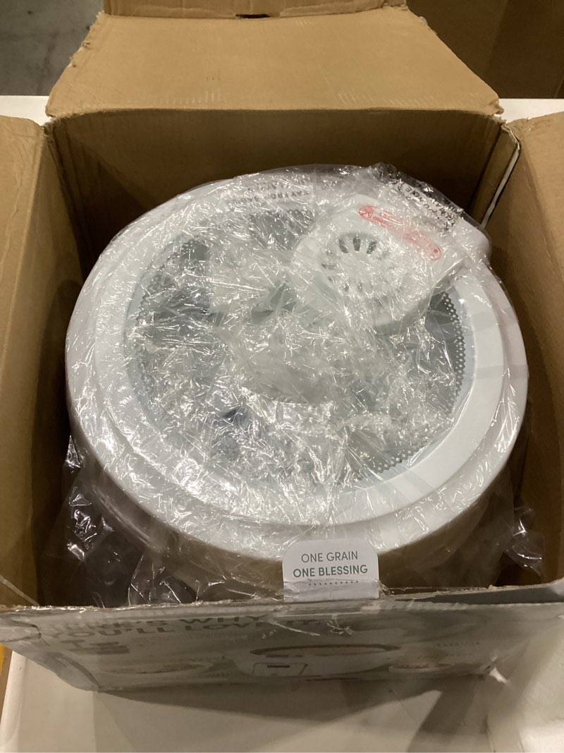 Condition photo showing New/Like New for AROMA® Professional Digital Rice Cooker, 10-Cup (Uncooked) / 20-Cup (Cooked), Slow Cooker, Multicooker, Steamer, Oatmeal Cooker, Auto Keep Warm, Sauté-then-Simmer®, 4 Qt, White, ARC-1230W