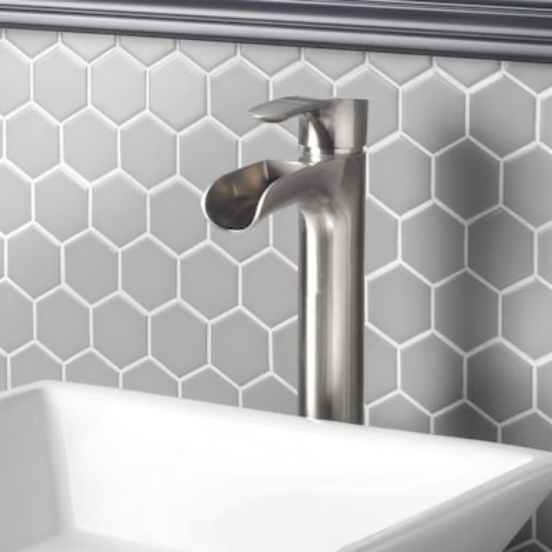  allen + roth eliza brushed nickel vessel 1-handle watersense waterfall residential handle