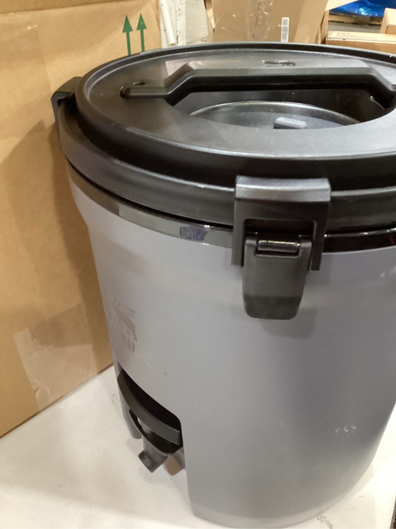 Condition photo showing As Is for stanley adventure fast flow water jug 2 gallon leakproof ice water dispenser insulated beverage cooler easy pour spigot and latched foam lid bpa-free charcoal
