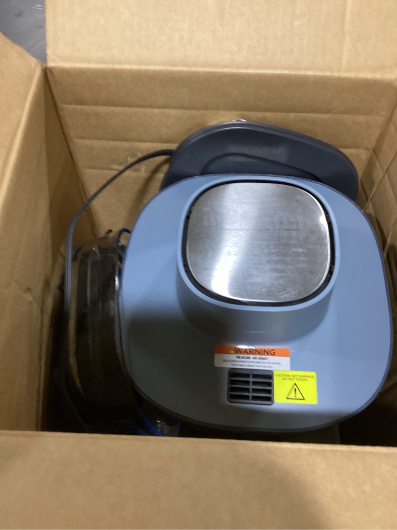 Condition photo showing As Is for Ninja Crispi Pro 6-in-1 Glass Air Fryer | 6qt & 2.5qt Glass Containers with Storage Lids | Non-Toxic | Meal Prep, Microwave, Freezer & Dishwasher Safe | Air Fry, Bake & More | Cyberspace | AS101CY