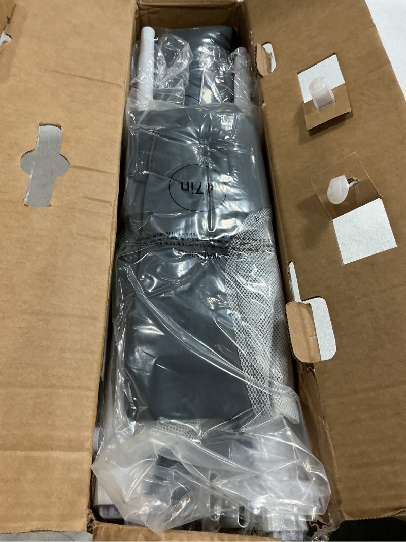 Condition photo showing Good Condition for totcraft miniflex adjustable length & height bed rail for toddlers – fits twin, full & queen beds – 35.5? or 47? two fixed lengths – 14 height levels – astm certified toddler bed rails for kids (grey) grey adjustable (35.5”/47” l × 20.5–25.6” h)