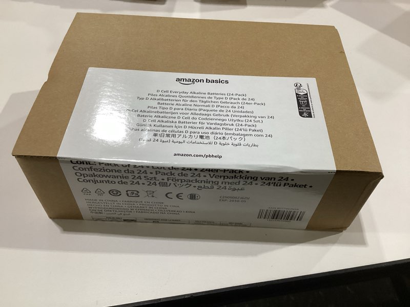 Condition photo showing New/Like New for Amazon Basics 24-Pack D Cell Alkaline All-Purpose Batteries, 1.5 Volt, 5-Year Shelf Life 24 Count (Pack of 1)