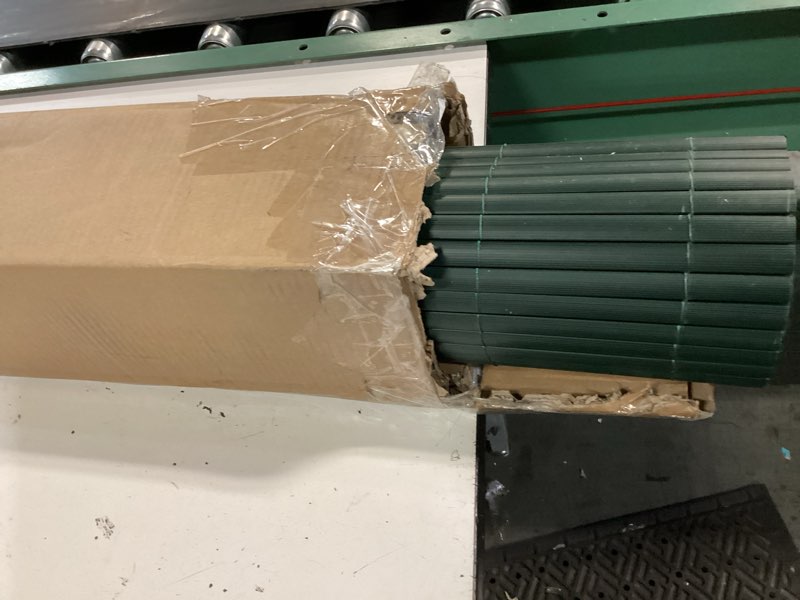 Condition photo showing Good Condition for paramondo pvc privacy fence screen 14mm 3-rib reinforced textured fence panel - no-drill balcony & garden cladding with wind & uv protection for patio, deck, outdoor privacy, 3×10 ft, green 3×10 ft green