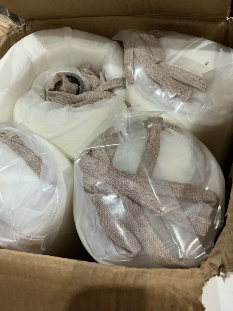 Condition photo showing Good Condition for aaaaacessories d-shaped chair cushions, 2" thick dining chair pads with ties and removable, machine-washable cover, 17" x 16", set of 8, oatmeal beige oatmeal beige 8 count(pack of 1)